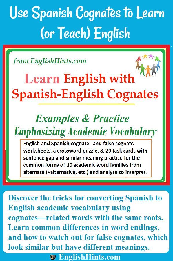 Master English Vocabulary With Spanish Cognates Master English Vocabulary With Spanish Cognates