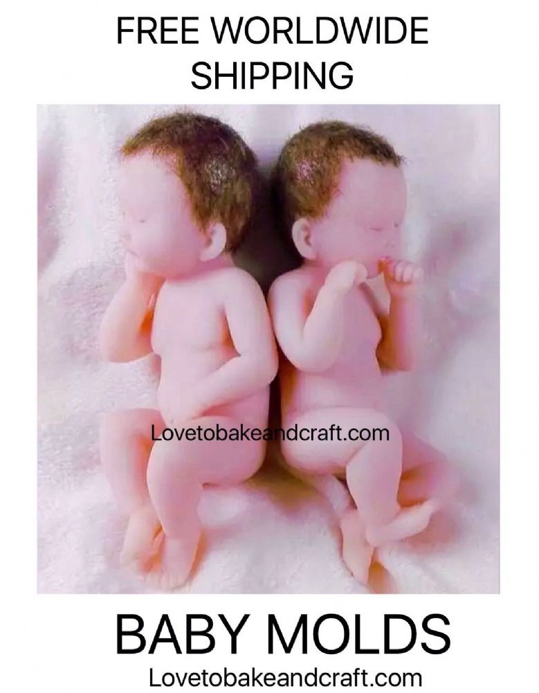 M00283 MOREZMORE Sculpey Polymer Clay Push Mold Tool INFANT BABY DOLL