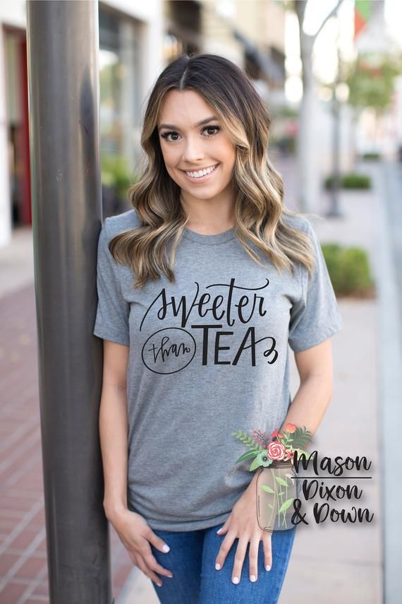 Sweeter Than Tea Southern Vibes T-Shirt Gift for her ...
