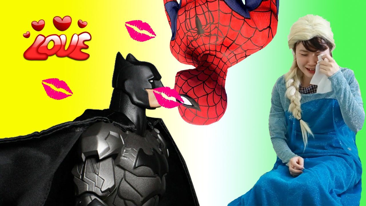 Spiderman Vs Batman In Real Life Beacause Of Elsa Batman And Spiderman Funny Pranks Day Youtube