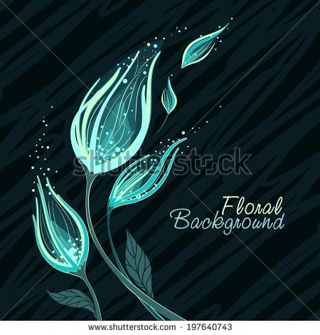 Abstract flower background with place for your text Enchanted Garden, Flower Backgrounds, Abstract Flowers, Text, Places, Lugares