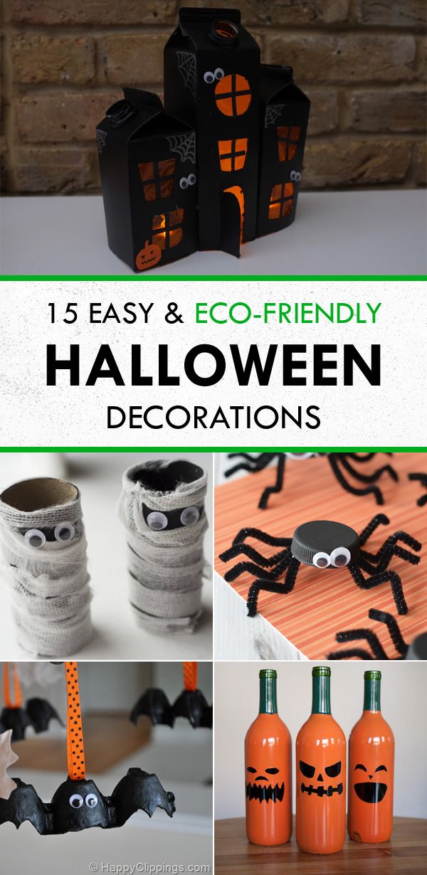 15 Easy Eco Friendly Diy Halloween Decorations Easy Halloween