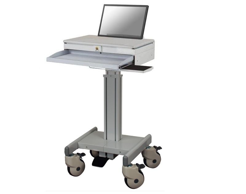Dmed1 Sit Stand Mobile Medical Computer Cart W Lockable Laptop Dmed1 Sit Stand Mobile Medical Computer