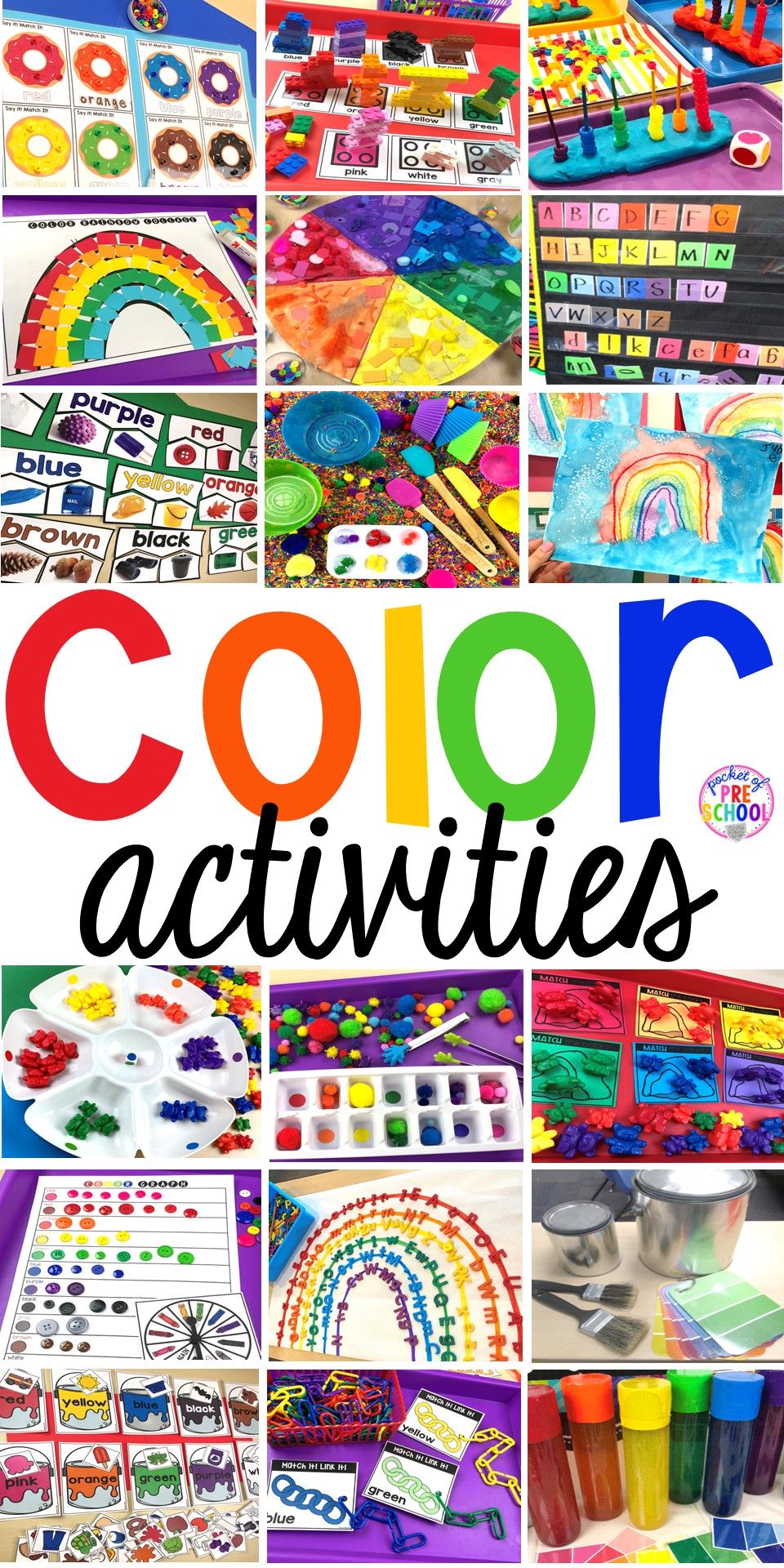 Color Activities for Toddler, Preschool, & Pre-K