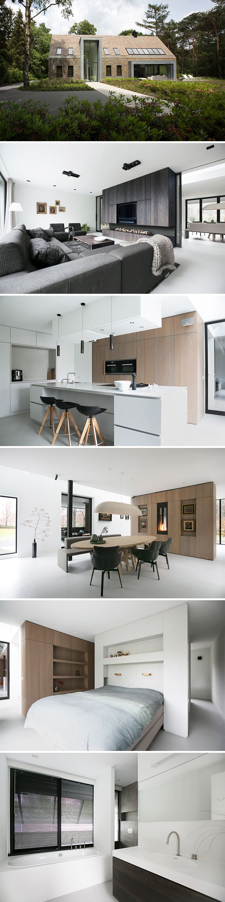 Villa in the Veluwe with sleek interior Studio Kap + Berk