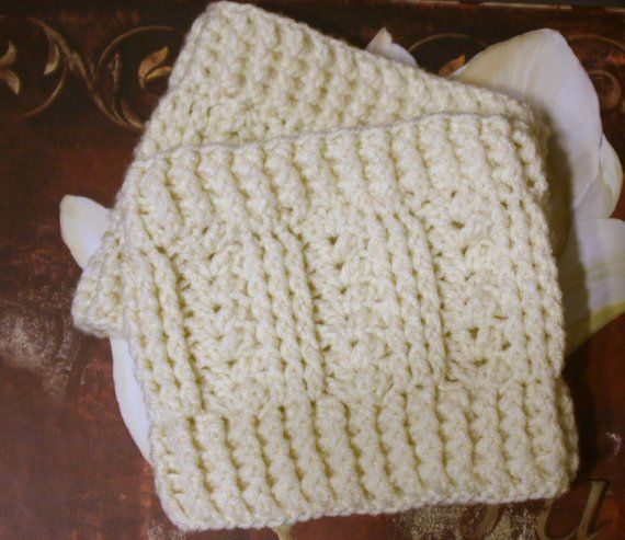 CROCHET PATTERN - The Irish Sea Boot Cuff ---Make any size (matches Irish Sea Ear Warmer) #irishsea