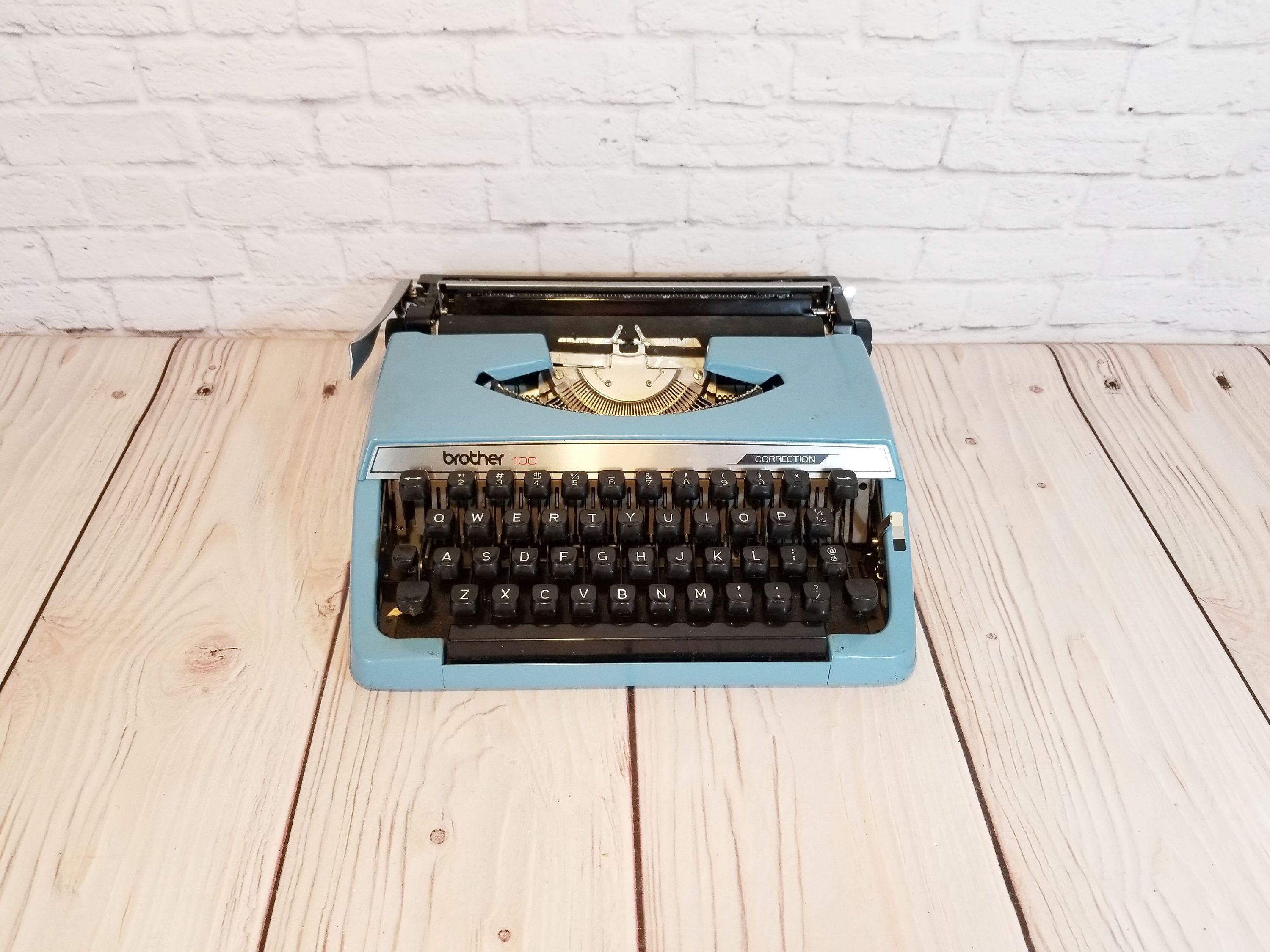 Vintage Working Light Blue Brother Charger 11 Correction Etsy Work Lights Working Typewriter Typewriter