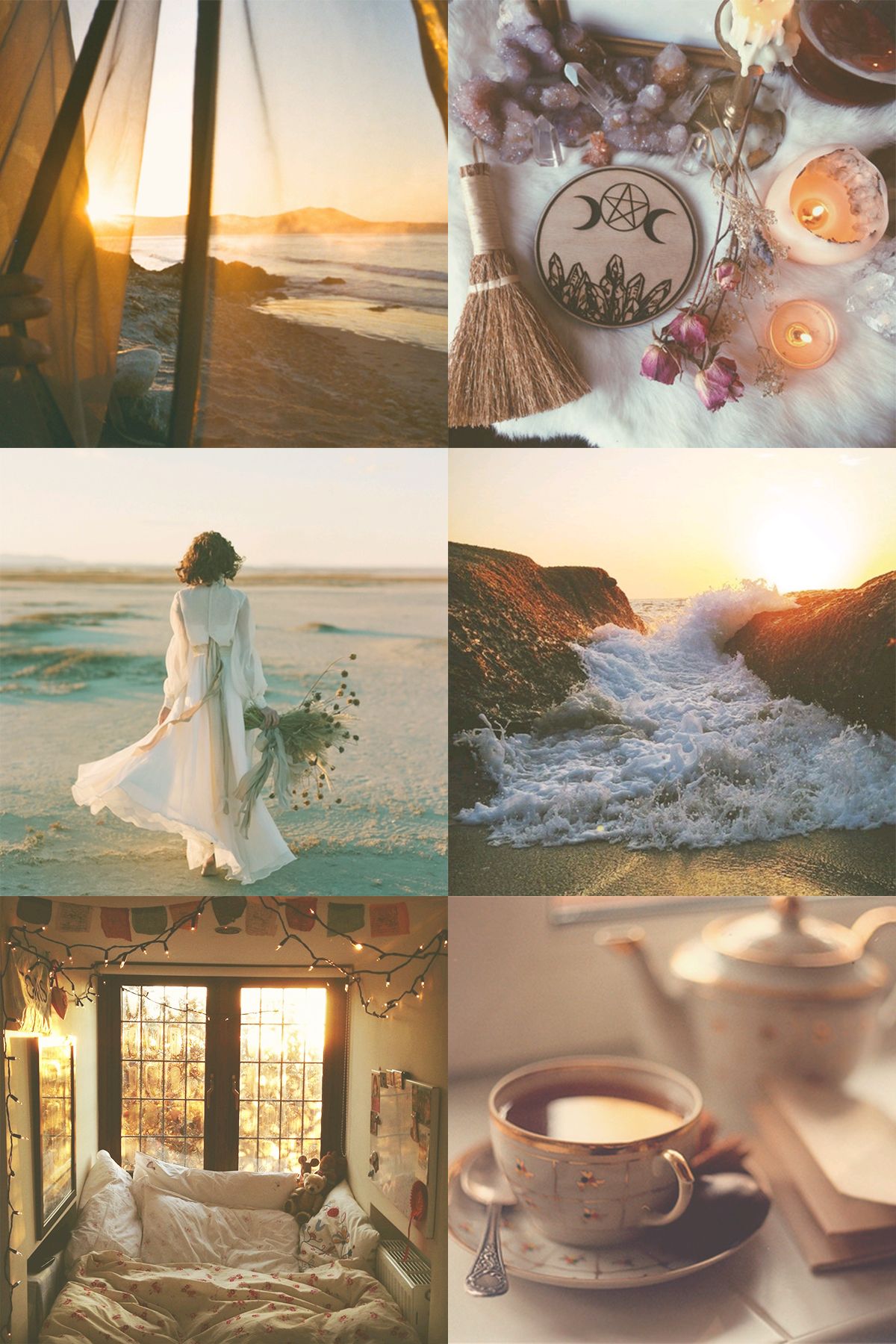 Witchcraft Aesthetic // Morning Witch | We stood, steady as the stars in the woods.So happy-hearted, and the warmth rang true inside these bones.As the old pine fell, we sang just to bless the morning. Pagan Witch, Sea Witch, Wiccan, Witchcraft, Witches, Witch Aesthetic, Aesthetic Collage, Character Aesthetic, Magic Aesthetic