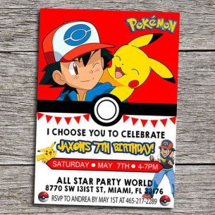 Printable Pokemon Birthday Invitation Free of charge Anakins b working day graphic relating to Free Printable Pokemon Invitations titled Printable Pokemon Birthday Invitation Totally free Anakins b working day