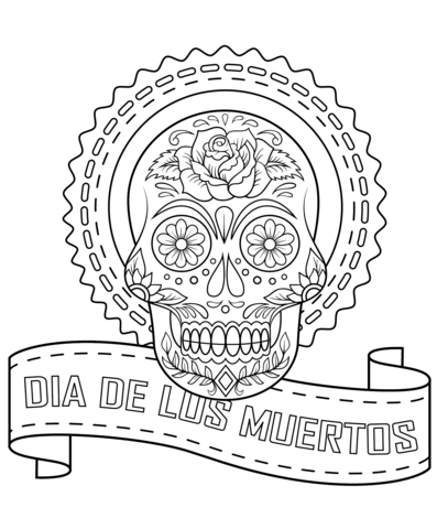 Imagenes Para Colorear De Dia De Muertos En Mexico