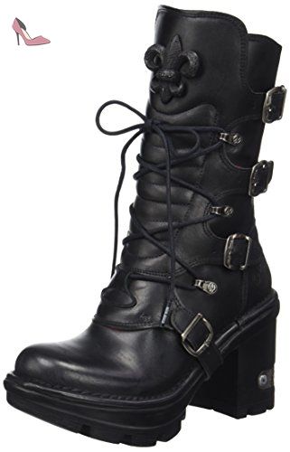 New Rock Bottes Homme Style 7993 S1 Noir