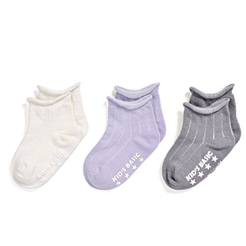 Pack of 3//6 Epeius Baby-Girls Non Slip Ruffle Frilly Ankle Socks Pointelle