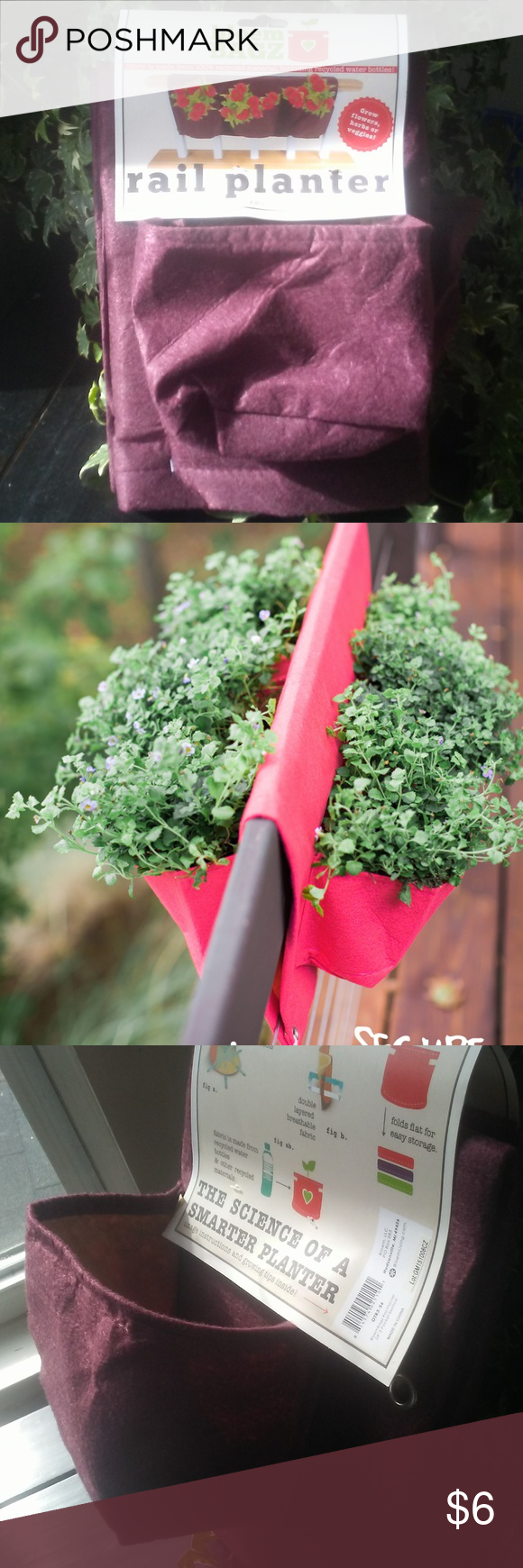 bloem bagz 6 pocket rail planter this railing planter is made out of 100 recycled fabric with three pockets on e planters space saving storage recycled fabric bloem rail planter on bloem bagz 6 pocket rail planter this railing planter is made out of 100 recycled fabric with three pockets on e planters space saving storage recycled fabric pinterest
