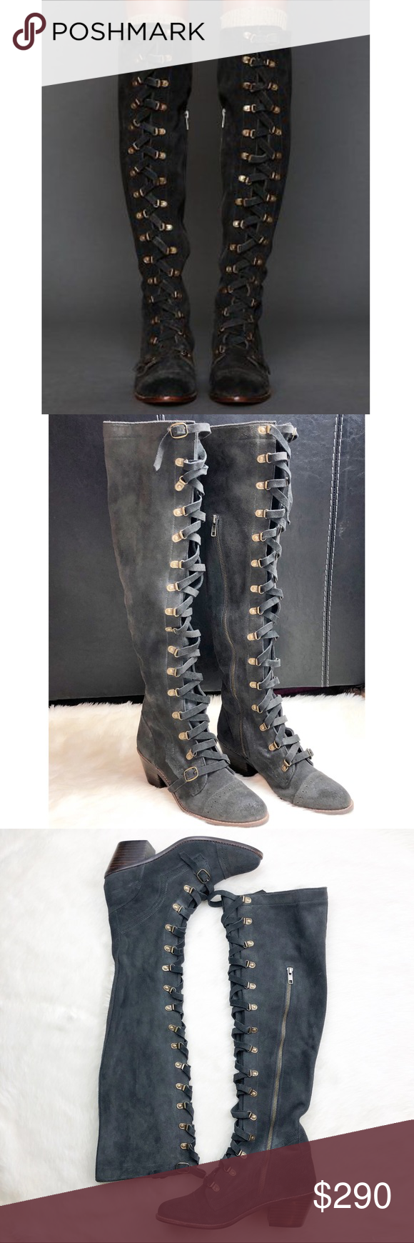 New FREE PEOPLE JEFFREY CAMPBELL Johnny OTK Boot | Otk boot, Boots, Otk