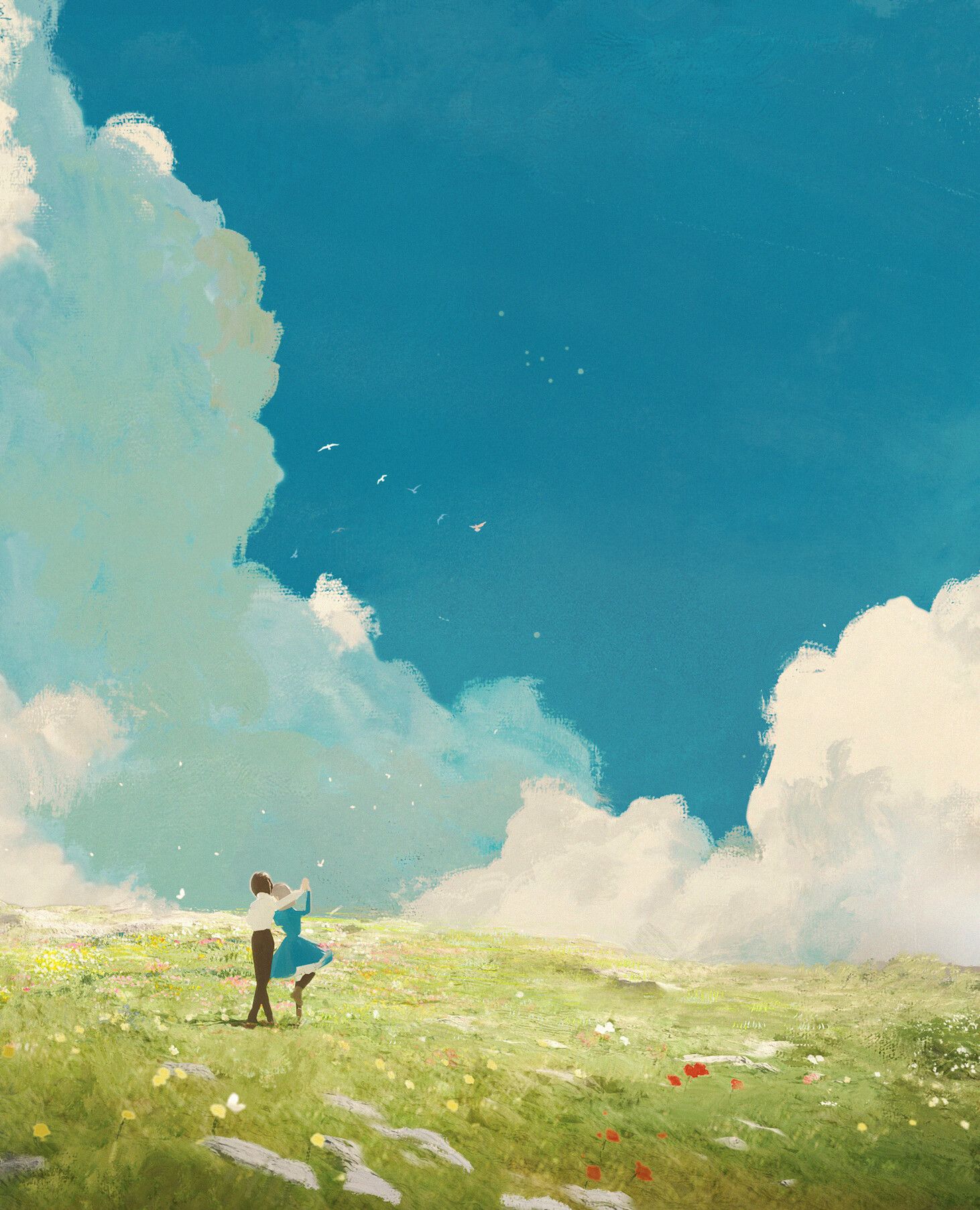 ArtStation.com on Twitter: "“Great artists are people who find the way to be themselves in their art.” — Margot Fonteyn "Dance" by Daniel Oxford, inspired by #HowlsMovingCastle https://t.co/K6NV6ZhlZ5 #Ghibli #FanArt #Illustration… https://t.co/2bdPXnrvFc" Cloud Wallpaper, Art Wallpaper, Cloud Illustration, Howl’s Moving Castle, Castle Art, Unique Art Prints, Studio Ghibli Art, Fanart, Ghibli Movies