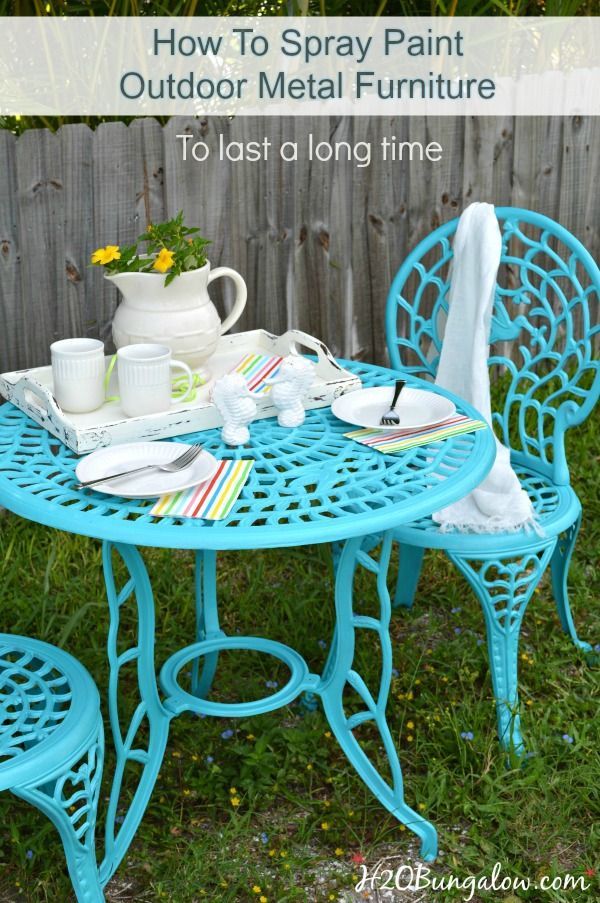 How To Spray Paint Metal Outdoor Furniture Last A Long Time How To Spray Paint Metal Outdoor Furniture Last A Long Time
