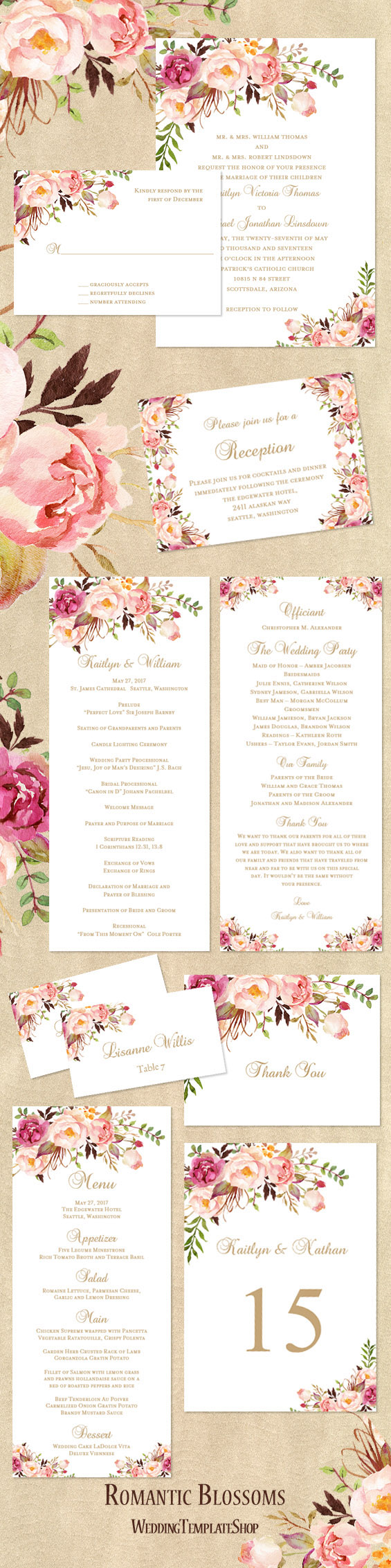 make your own wedding program