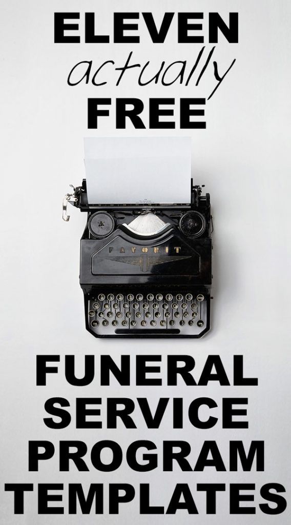 our favorite actually free funeral program templates urns