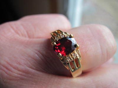 Vintage 14kt Yellow Gold Ruby Ring | eBay | Ruby ring, Rings, Ruby ring