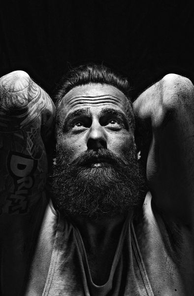 Black/white, beard, bearded men, beards, tattoos, tattoo ...