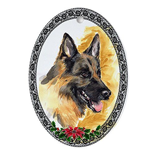 Cafepress German Shepherd Oval Ornament Oval Holiday