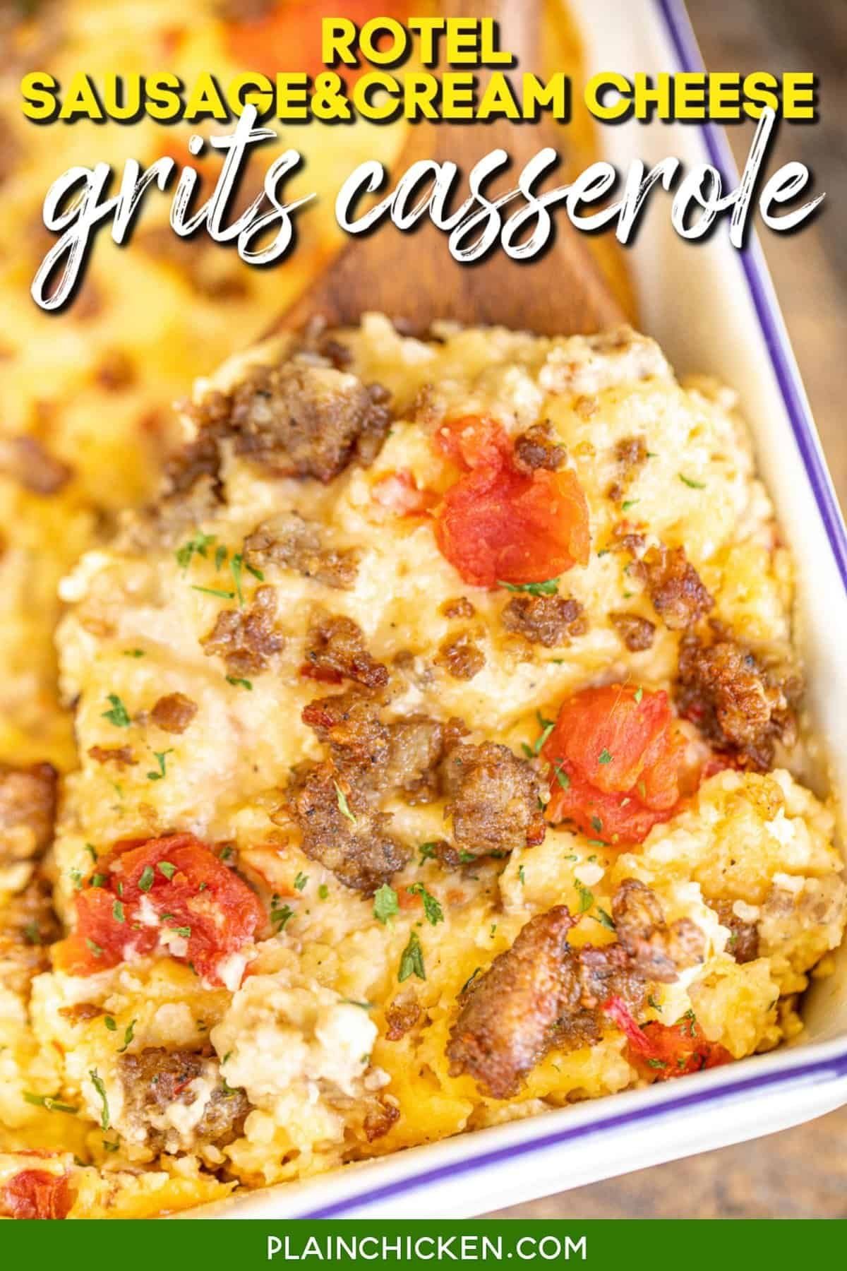 Rotel Sausage Cream Cheese Grits Casserole Recipe Spicy Sausage And rotel-sausage-cream-cheese-grits-casserole-recipe-spicy-sausage-and