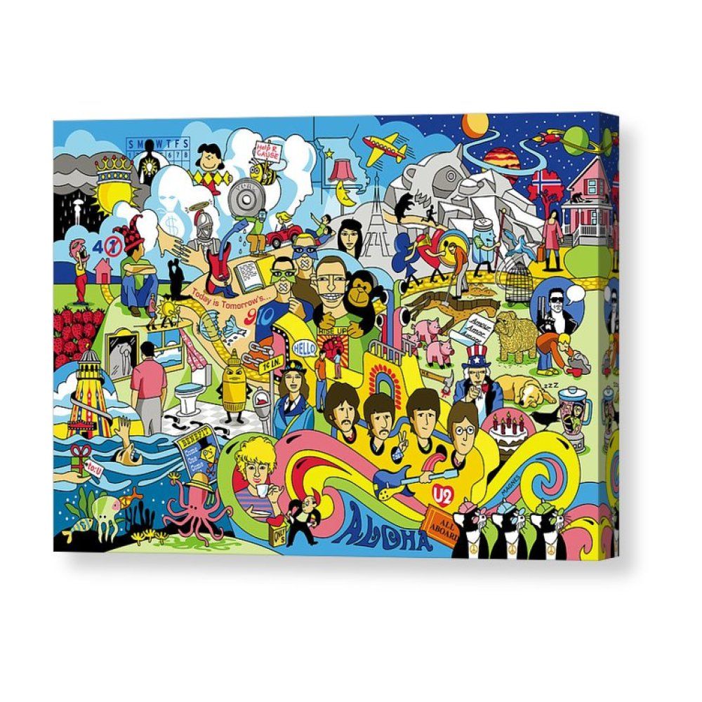 THE BEATLES HARD DAYS NIGHT WONDERFULLY ICONIC CANVAS PRINT PICTURE Art Williams
