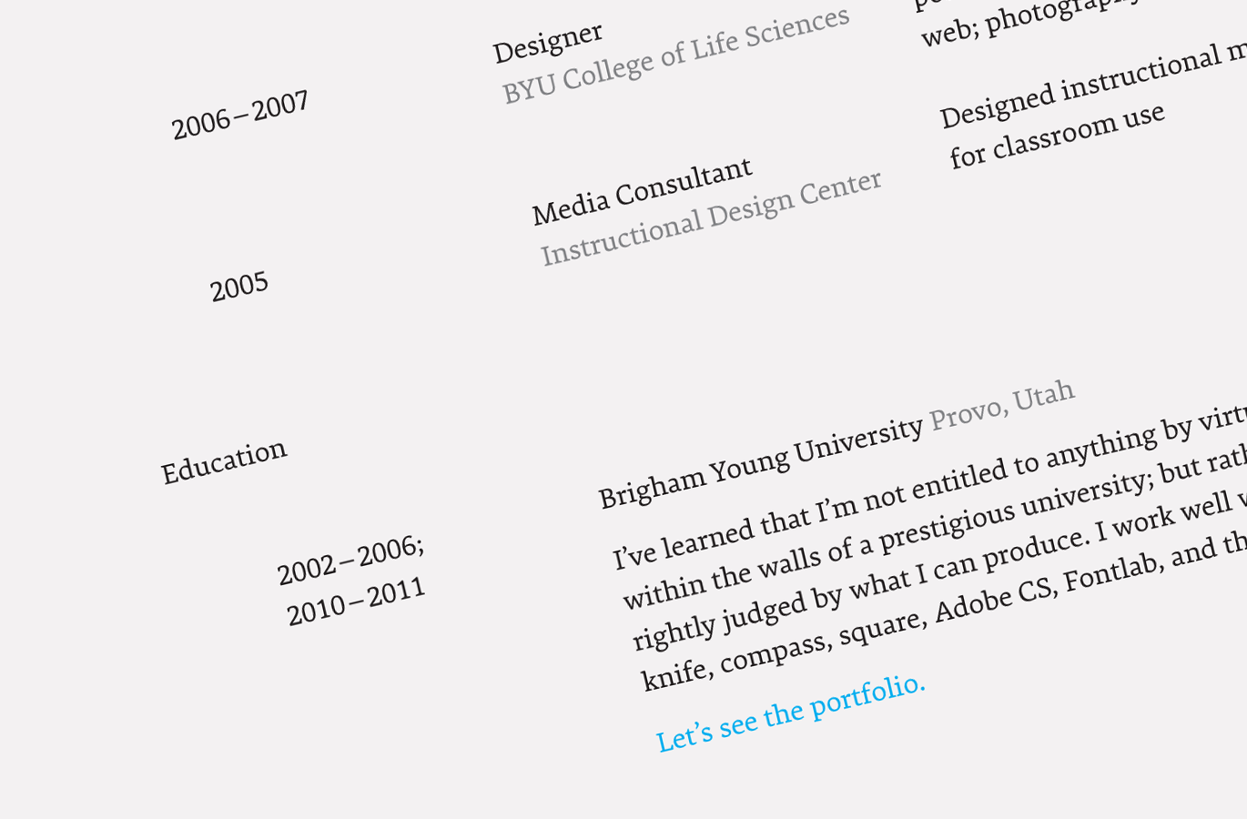 resume font size physic minimalistics co