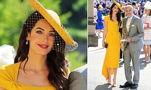 Amal Clooney wore 20 make-up products for the royal wedding | Daily Mail Online Amal Clooney, George Clooney, Human Rights Lawyer, Important People, Pink Lips, Royal Wedding, Different, Mail Online, Complexion