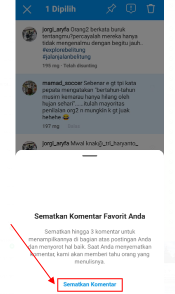 cara menyematkan komentar di ig,cara menyematkan komentar di instagram,cara menyematkan semua komentar di ig,menyematkan komentar di ig,cara pin komentar instagram,cara pin komentar di ig,cara menyematkan komentar di live ig,cara membatalkan komentar di ig yang disematkan,cara batalkan sematkan komentar di ig,pin komentar instagram,menyematkan komentar ig,Instagram,IG,