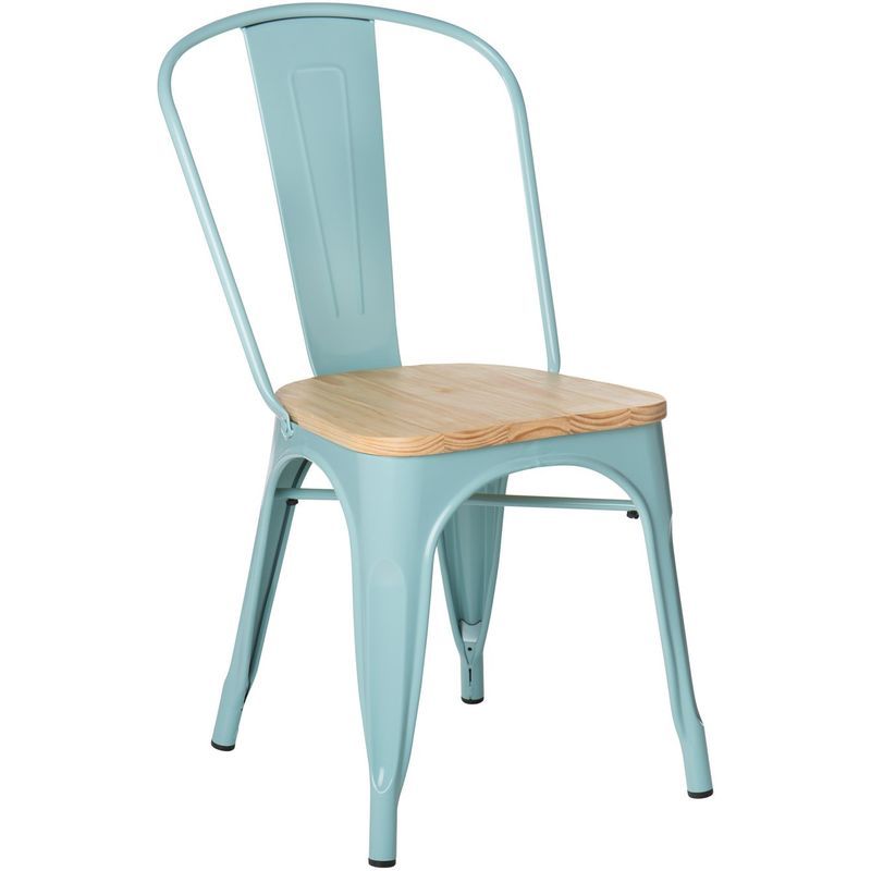 SKLUM Chaise LIX Bois Blanc Bois Acier Bois Foncé SKLUM Chaise LIX Bois Blanc Bois Acier Bois Foncé