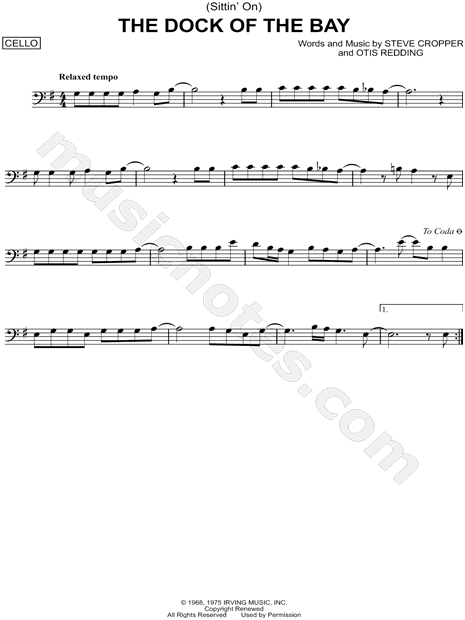 print and download sittin on the dock of the bay sheet music sitting on the dock of the bay sheet music