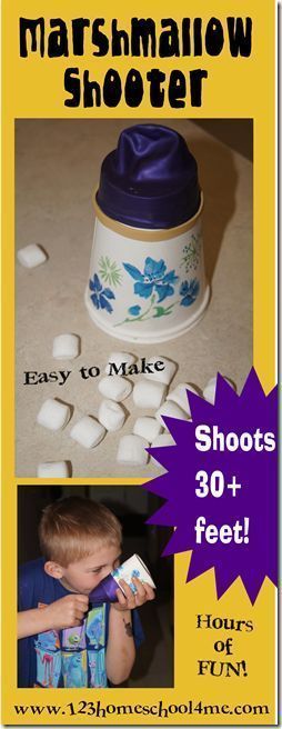 Marshmallow Shooter Kinder Aktivität