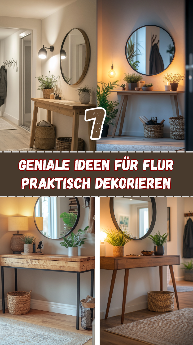 7 clevere Ideen, um deinen Flur praktisch zu dekorieren -
