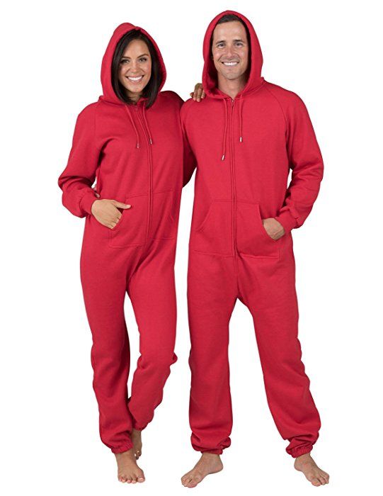 Adult Onesies Joggies Unisex One-Piece Footless Jumpsuits for Men and Women