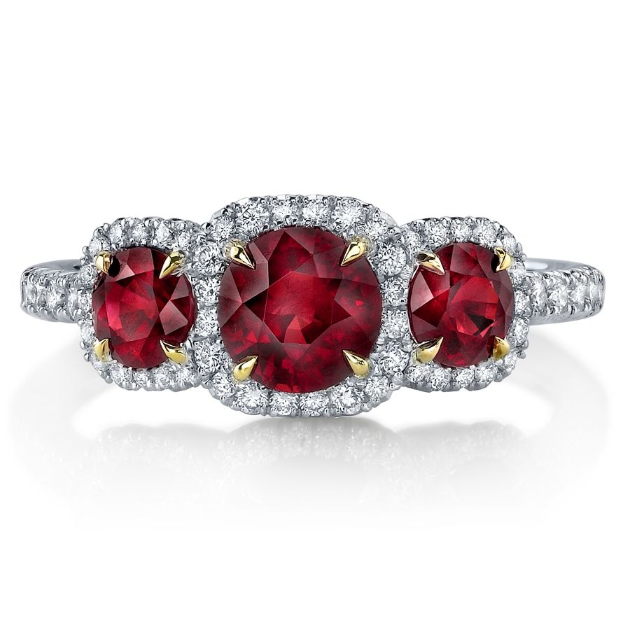 Ruby & Diamond Ring | Ruby ring designs, Ruby diamond rings, Ring designs