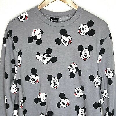 Disney Mickey Mouse Crewneck Sweatshirt Mens XL Gray All Over Pattern | eBay Crew Neck Sweatshirt, Pullover, Disney Mickey Mouse, Mens Xl, No Brand, Mens Sweatshirts, Polyester Fabric, Mens Fashion, Gray