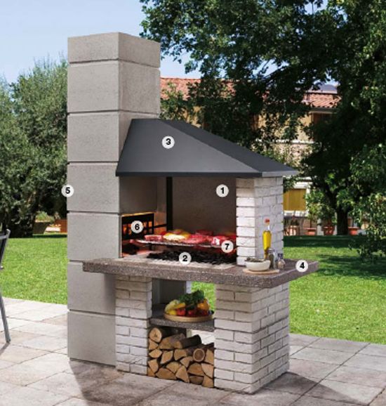 Barbecue extérieur par Palazzetti\u2013plaisir de griller en plein air - plan de travail pour barbecue exterieur Barbecue extérieur par Palazzetti\u2013plaisir de griller en plein air - plan de travail pour barbecue exterieur