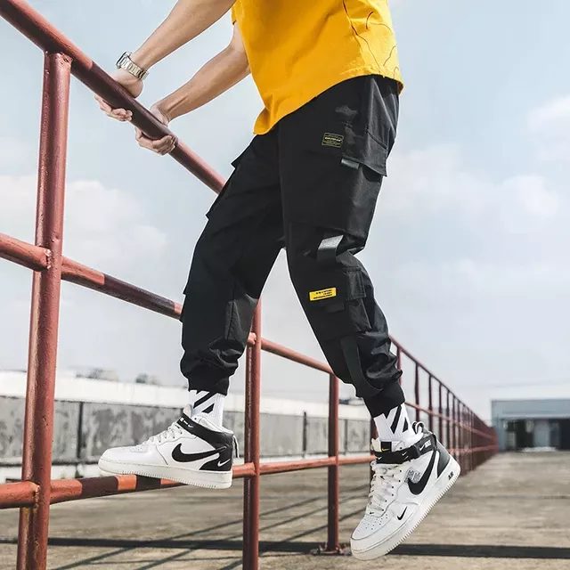2021 hombres Multi-Bolsillo Harem Hip Pop Pantalones Streetwear Pant.. 2021 hombres Multi-Bolsillo Harem Hip Pop Pantalones Streetwear Pant..