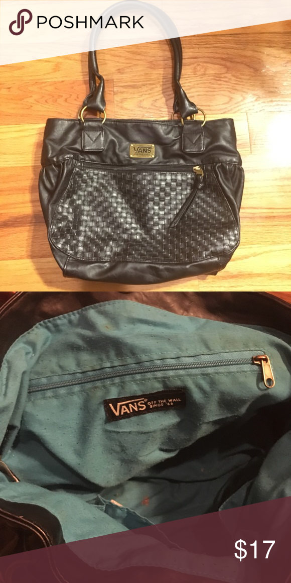 vans black leather purse vans black leather purse