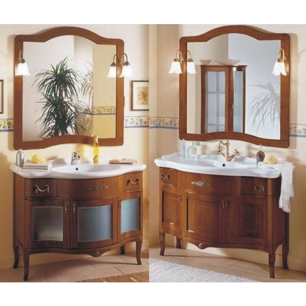 Arredo Bagno Donatello noce cm109 arte povera fatto a mano Arredo Bagno Donatello noce cm109 arte povera fatto a mano