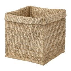 TJILLEVIPS Basket - jute 11 ¾x11 ¾x13 ¾ TJILLEVIPS Basket - jute 11 ¾x11 ¾x13 ¾