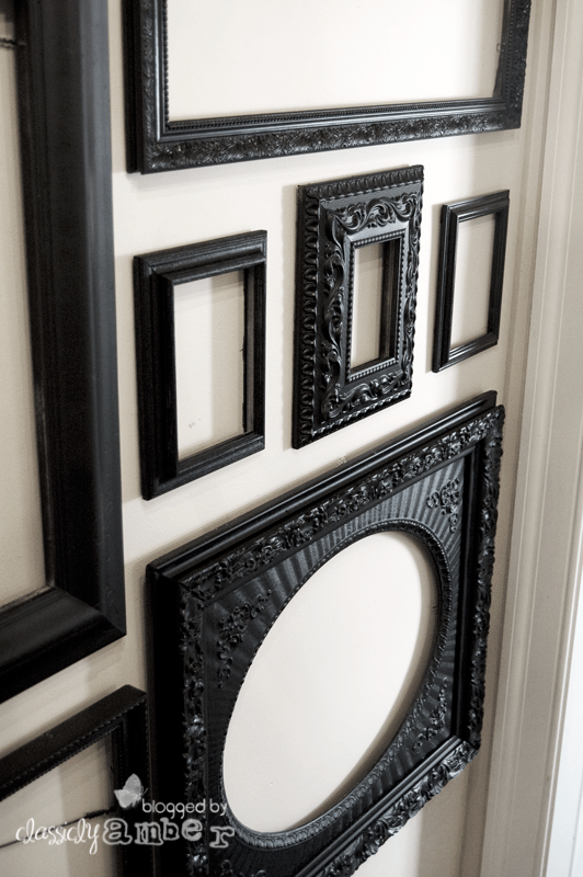 Gallery Wall Party The Inspired Room Frames On Wall Black Painted Furniture Foyer Wall