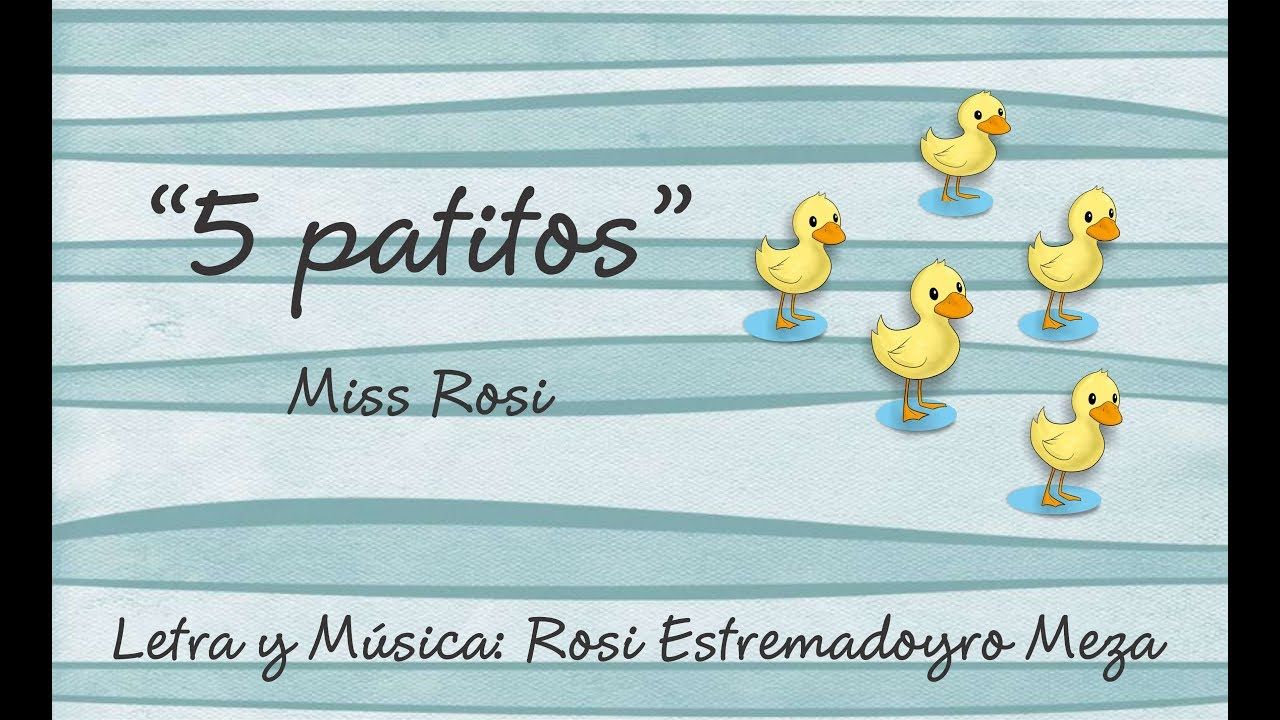 5 Patitos Miss Rosi Canciones Letras De Música Letras De Canciones