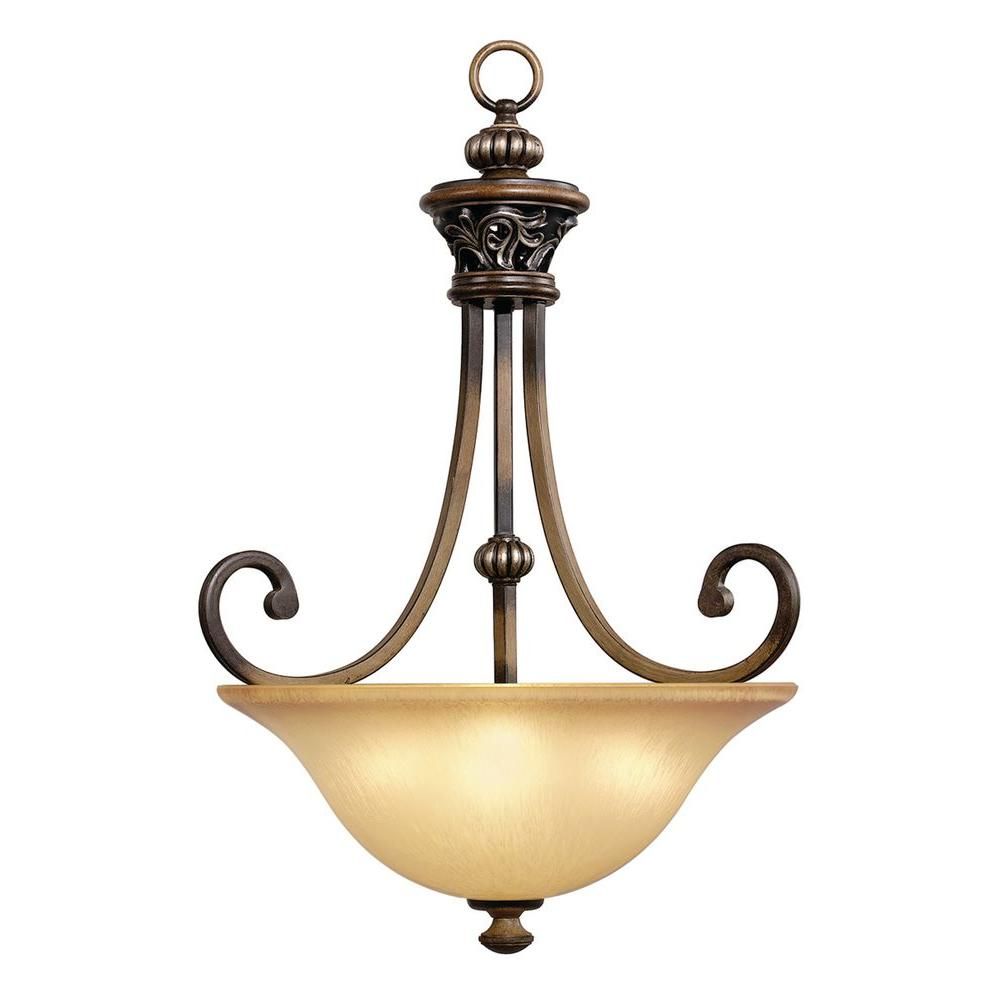 Hampton Bay 3 Light Caffe Patina Bowl Pendant 17010 At The Home Hampton Bay 3 Light Caffe Patina Bowl Pendant 17010 At The Home Depot