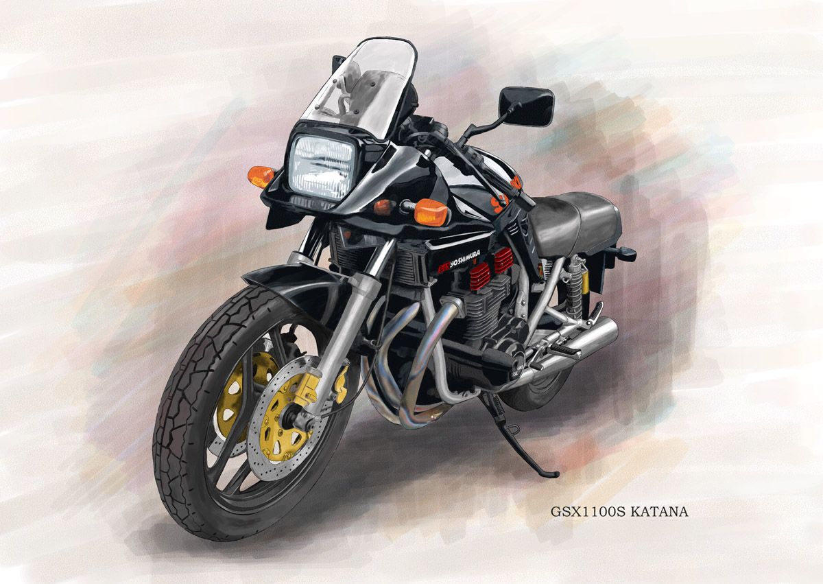 Suzuki Gsx1100s Katana カタナ バイク アニメ キリン