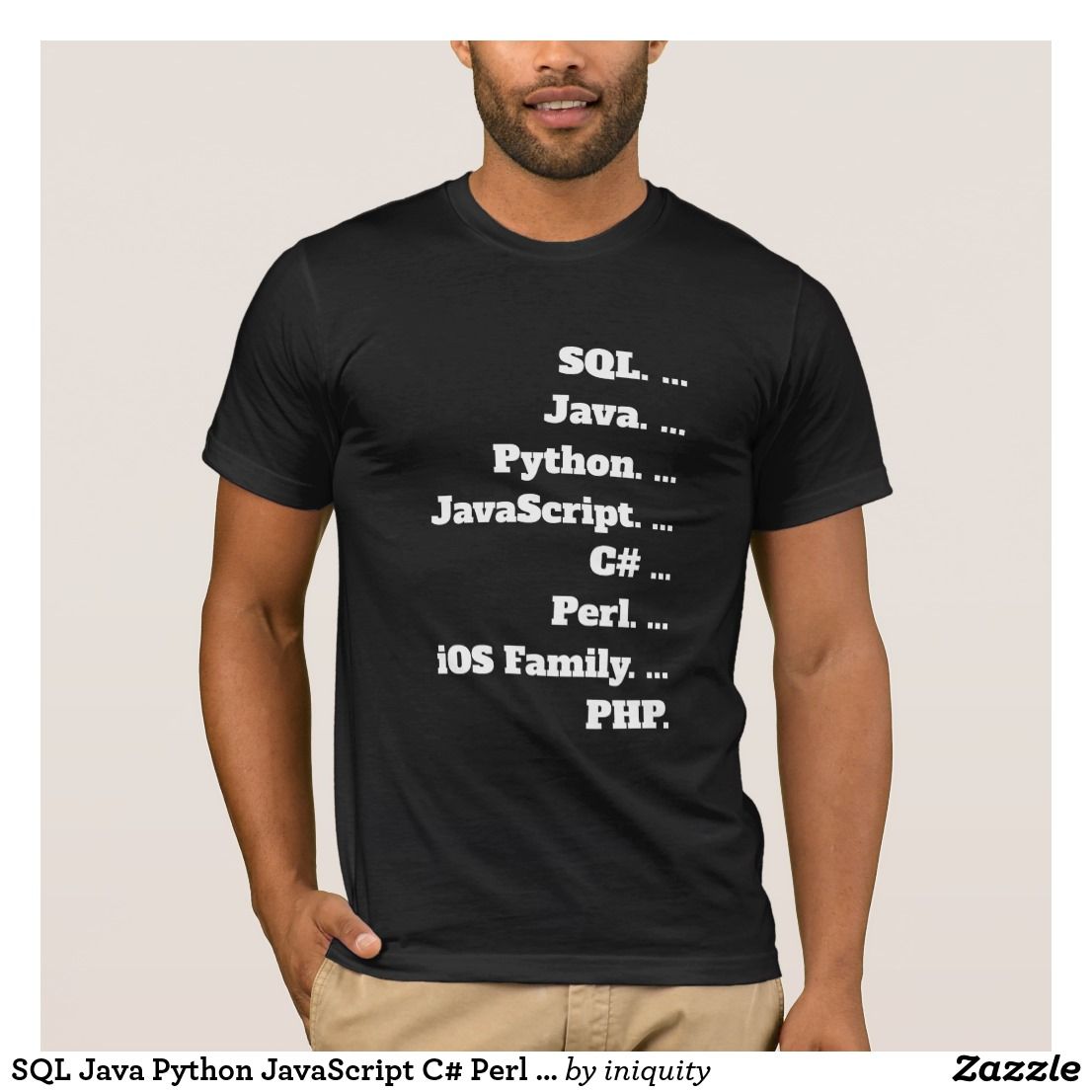 sql java python javascript c perl ios family php t shirt php tshirt