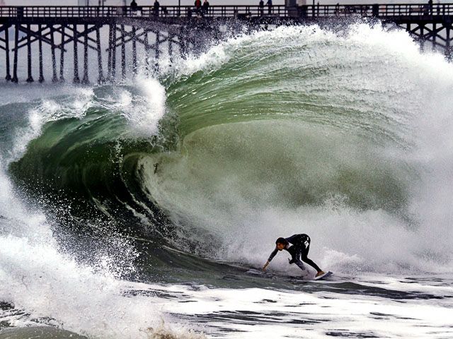 Epic January Swell Brings Seal Beach California To Life Epic January Swell Brings Seal Beach California To Life