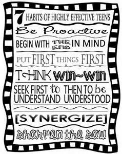 7 Habits Of Highly Effective Teens Posters Bing Images With