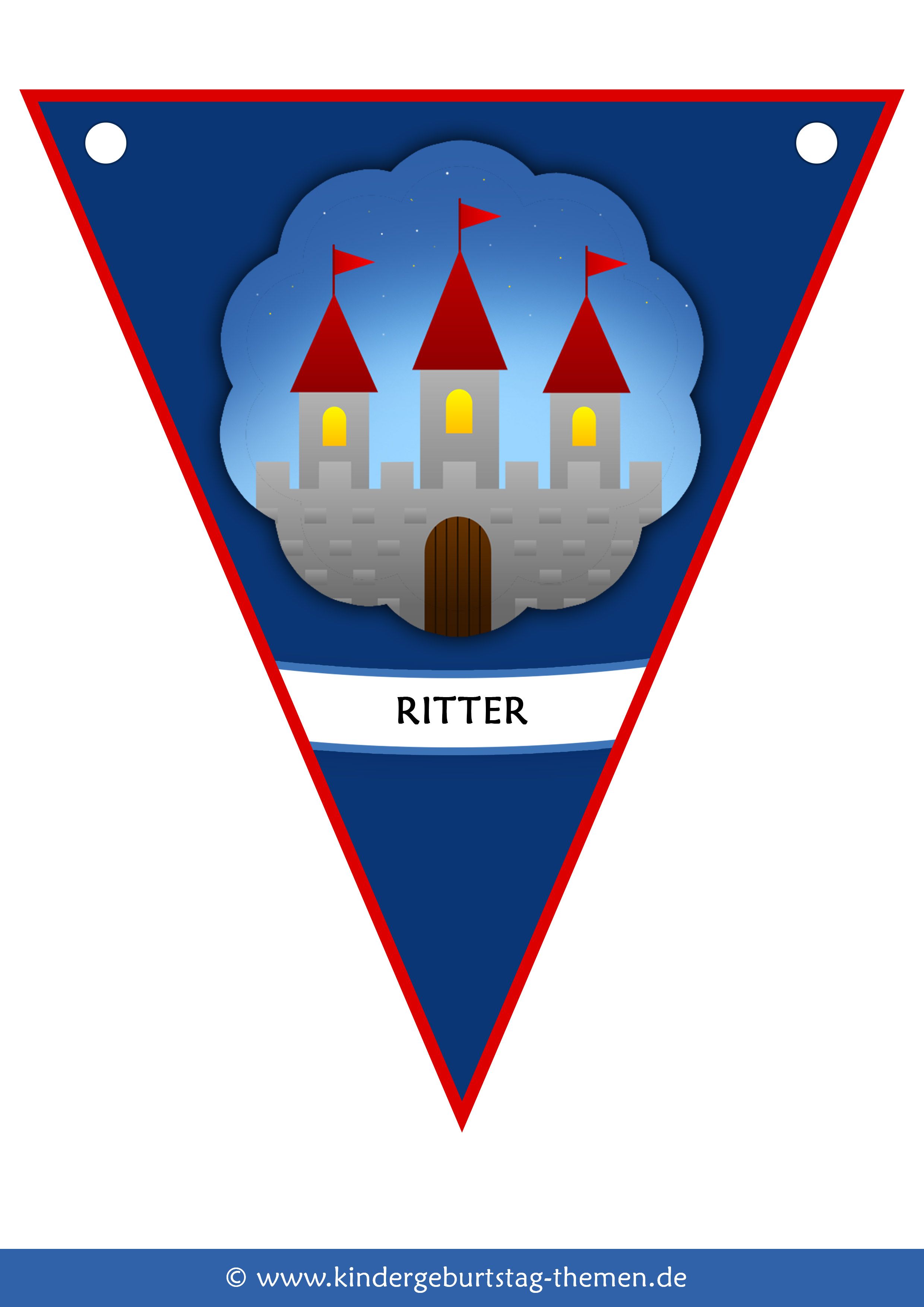Bastelideen zum Ritter Geburtstag Vorlagen zum Ausdrucken